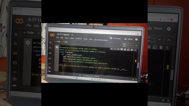 Creating a datatype using object & class in Python | Fraction datatype |Object & classes in Python