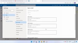 How to check office 365 webmail on pop imap smtp outlook server and port settings