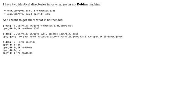Unix & Linux: Find the package that installed /usr/lib/jvm/java-1.8.0-openjdk смотреть онлайн