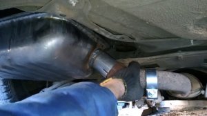 Замена глушителя. Volvo S80. Exhaust Silencer Removal.