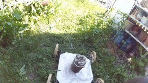 Газонокосилка аккумуляторная, на скорую руку из хлама