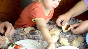 Пирожки жареные на сковороде с повидлом (постные блюда). Как приготовить пирожки! ПИРОЖКИ БАБУШКИ!
