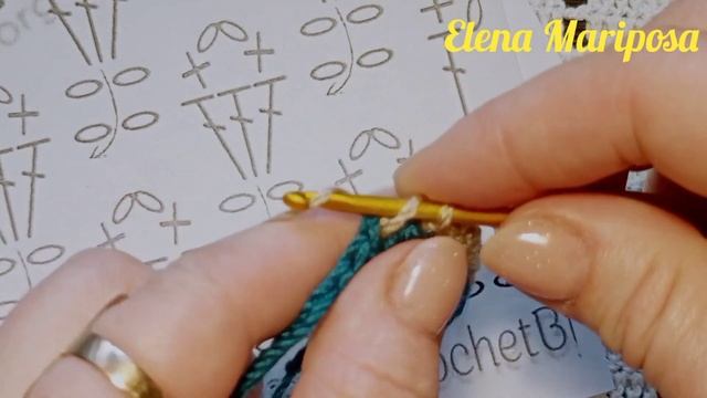 ОЧЕНЬ ИНТЕРЕСНЫЙ УЗОР КРЮЧКОМ МАСТЕР-КЛАСС ДЛЯ НАЧИНАЮЩИХ.PUNTO CROCHET смотреть онлайн