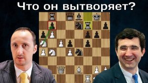 В.Крамник - В.Топалов  Жертвуя лошадью! Шахматы