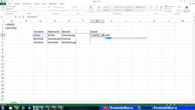 Excel Links Funktion | =LINKS/RECHTS() ✅ Tutorial смотреть онлайн