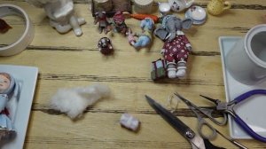 МК ватная игрушка, миниатюра и аксессуары продолжение. DIY spun cotton toys, miniature.