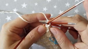 Вафельный узор для вязания носков.