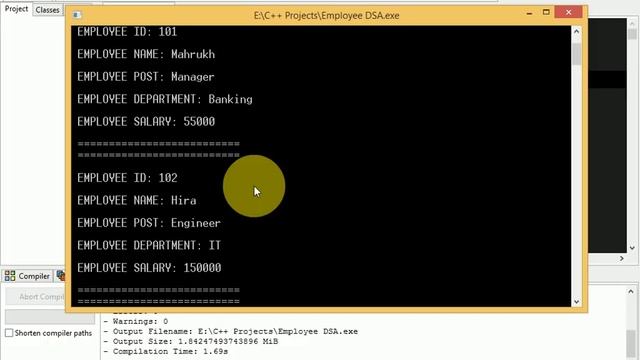 Employee Management System Project With Source Code || Data Structure