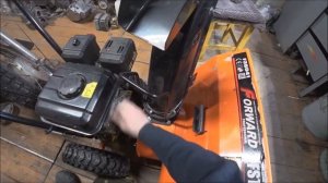 сборка снегоуборщика ФОРВАРД часть  3