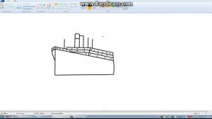 как нарисовать титаник