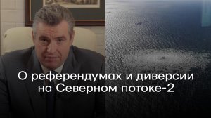 Леонид Слуцкий о референдумах и диверсии на Северном потоке-2