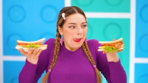 Геометрический Челлендж с Едой | Смешные Челленджи с Едой с Multi DO Smile