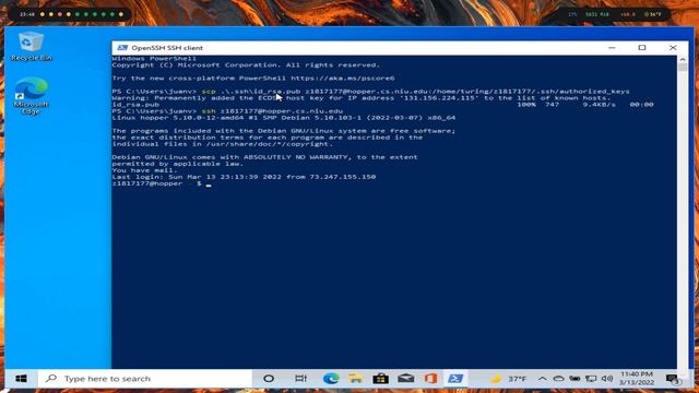 Setting up ssh keys for turing/hopper смотреть онлайн