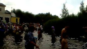 Кресный ход на Святое озеро в праздник иконы Божией Матери Косинская ( Моденская ) 3 июля 2013 года