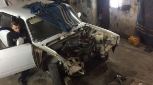 Ремонт ВАЗ 2107 (день первый). Замена рамки радиатора, крыла, фартука.