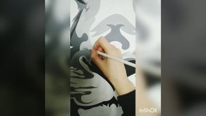 Мастер класс,рисуем Льва акрилом