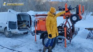 Буровая установка ГБУ 27М (со съемной мачтой и маслостанцией). Обзор на бурении. Видео от ЗБТ
