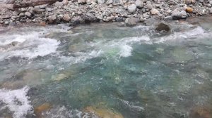 Бурная и кристально чистая река Кынгарга у подножья Саян в Аршане, Бурятия
