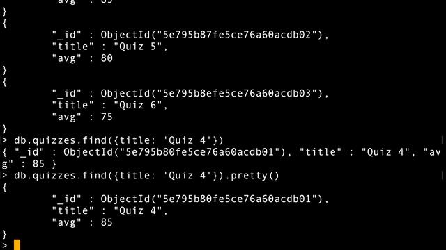 Retrieving specific fields from MongoDB with mongo client cs5610o sp20 12112 смотреть онлайн