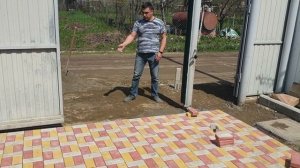 Укладка брусчатки