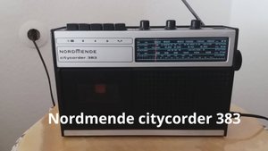 Nordmende citycorder 383 магнитофон радио