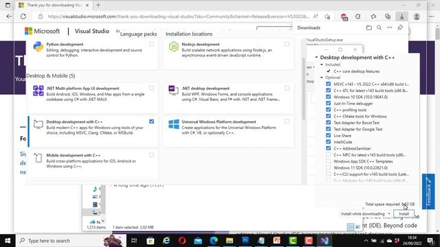 How to download and set up Visual Studio 2022 | Microsoft Visual Studio 2022 for C++ смотреть онлайн