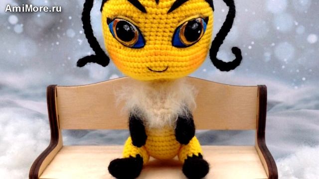 Амигуруми: схема Квами Пчёлка. Игрушки вязаные крючком - Free crochet patterns.