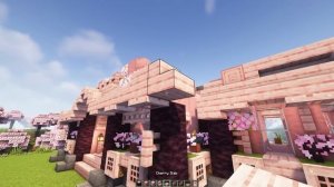 Minecraft: How to build a cherry house | Simple Tutorial