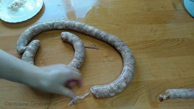 КОЛБАСА ДОМАШНЯЯ С ЧЕСНОКОМ/Homemade Sausage/Memfarita Kolbaso/Hausgemachte Wurst