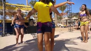 Восточный танец на пляже?Египет, Хургада, отель Mirage Bay RESORT & AQUA PARK.Отели Хургады?Egypt