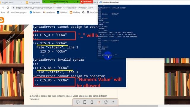2. Python for Network Engineers(Variable)