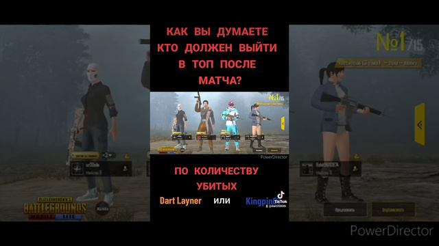 Кто должен быть в Топ один Dart Layner или Kingpin07???