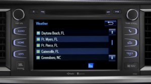 2014 Highlander: Entune™ Advanced HD Weather* | Toyota