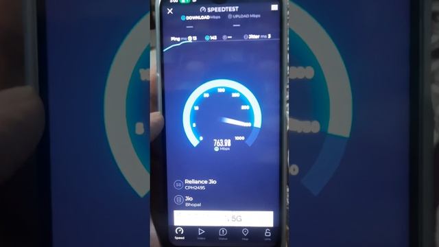 Jio 5g speed test on oppo a78 5g #speedtest #5g