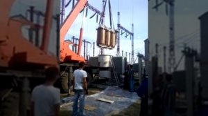 Выемка активной части трансформатора 110 кВ