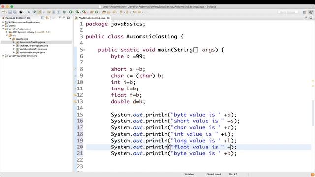 06 - Type casting In Java