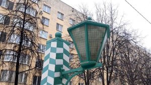 Фонари на Одесской улице в Санкт-Петербурге (7.02.2024)
