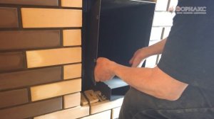 Установка печи в баню и монтаж нержавеющего дымохода.