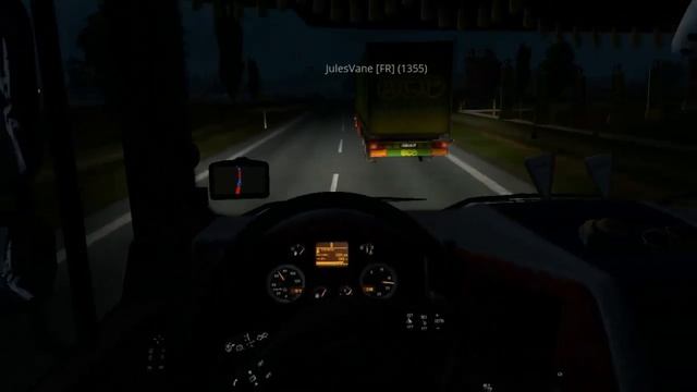 Правильный обгон на загруженной трассе | ETS2MP - Truckers MP