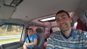 Т4  обзор по шуму в салоне Сравнение в движении с Тураном 031