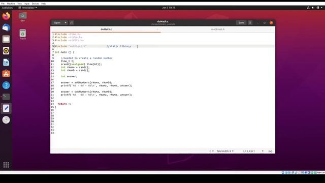 Creating and Linking Static Libraries on Linux with gcc смотреть онлайн