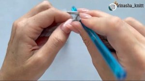 шарф крючком за пару часов/вязание для начинающих