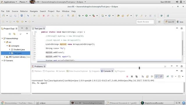 ArrayList basics in java