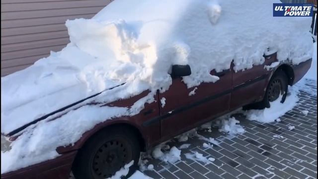 Холодный пуск при -21 С. Mazda 3 и Volvo 460 на масле Ultimate Power Magnitech RS 5w40.