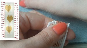 Гердан с ангелочком в технике ндебеле. Часть 2