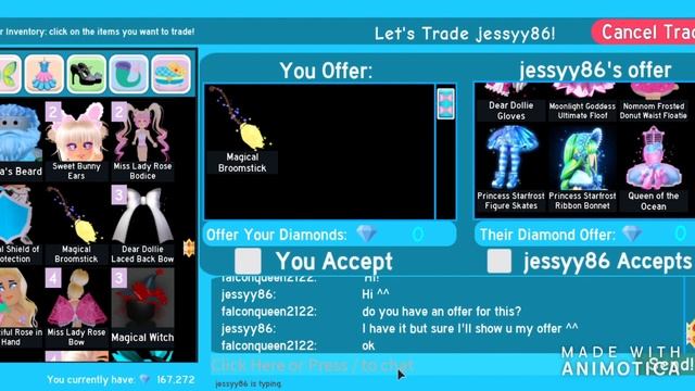 WHAT PEOPLE TRADE FOR THE MAGICAL BROOM| Roblox Royale High Trading смотреть онлайн