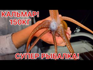 150КГ КАЛЬМАРА ЗА 4 ЧАСА!!! ТАКОЙ РЫБАЛКИ Я НЕ ПОМНЮ!!!