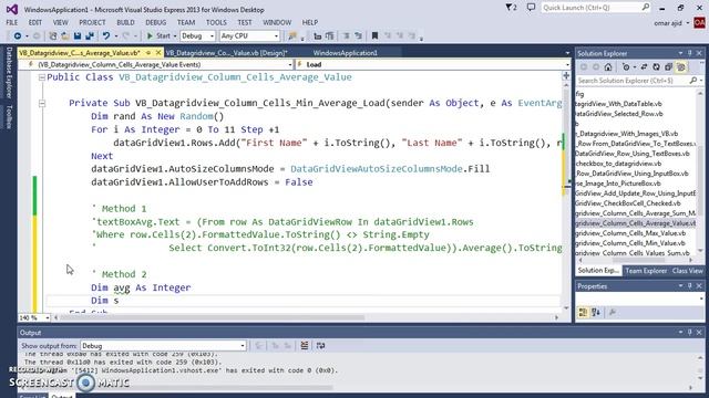VB.NET Tutorial - How To Get The DataGridView Column Average Value Using VB NET [ With Source Code смотреть онлайн