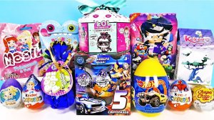 СЮРПРИЗ MIX! Brawl Stars, LOL Present Surprise, Машинки Hot Wheels, Marvel Unboxing Kinder Surprise
