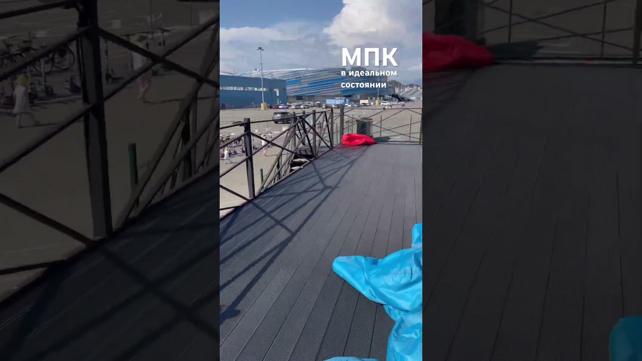 Черная #МПК террасная доска #роскомпозит через 3 года под самым жарким в стране солнцем, вблизи моря смотреть онлайн